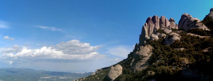 Des del cim tenim unes viste de primera, tant del Cavall com dels Flautats